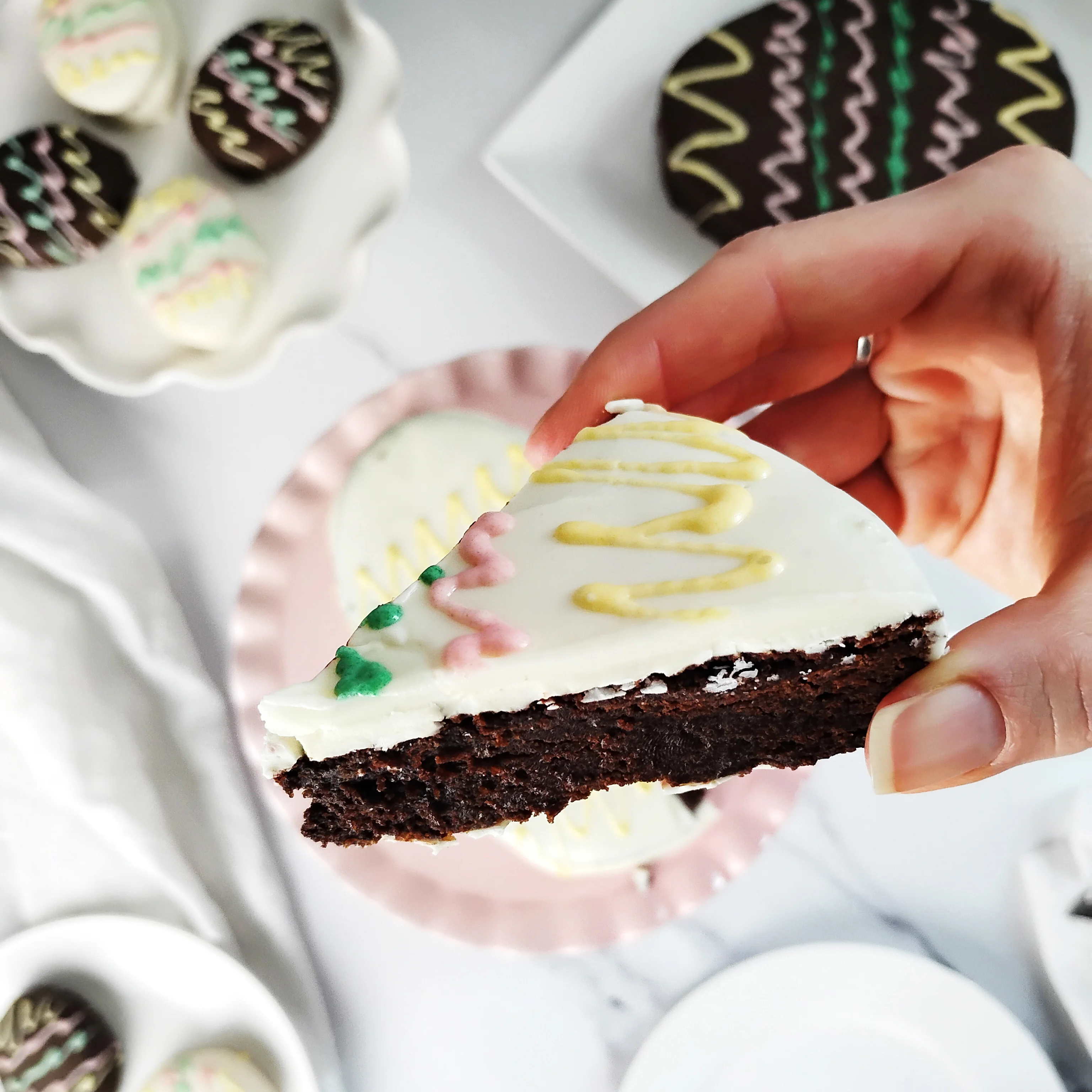 Giant Chocolate-Covered Brownie Egg - Image 3