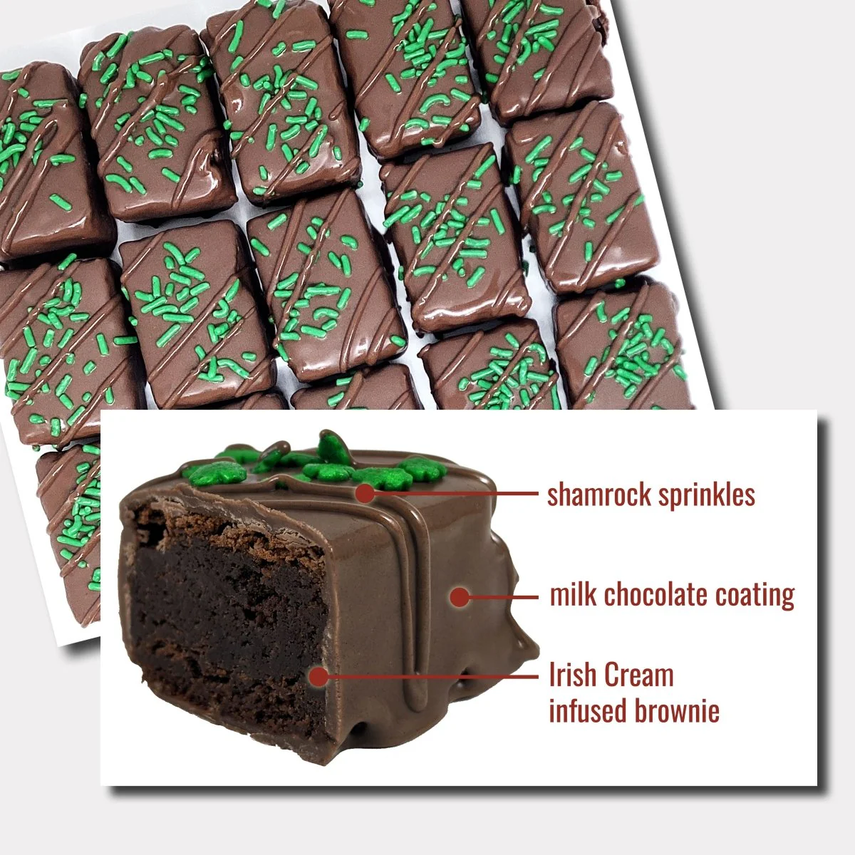 Irish Cream Brownie Bites - Image 3