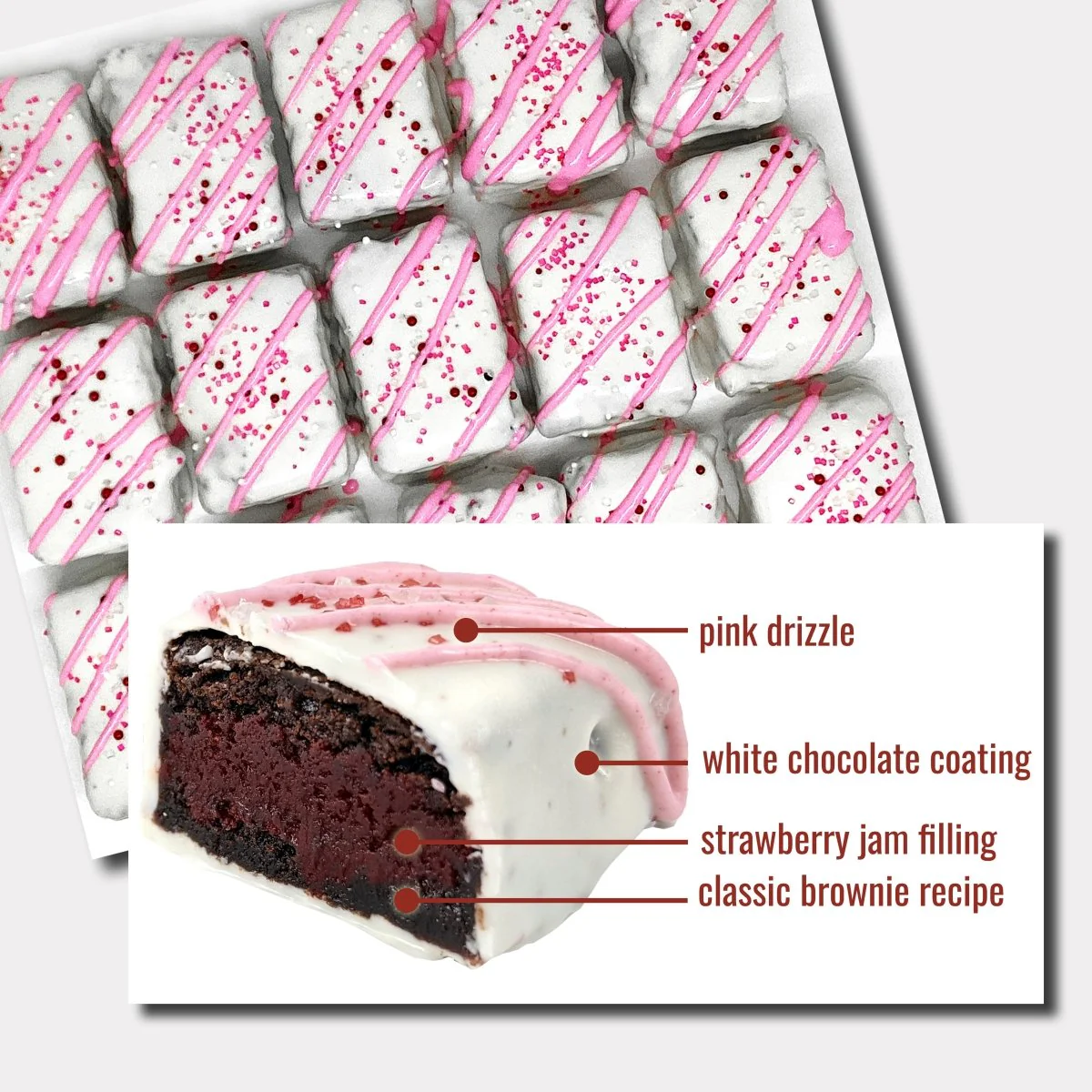 Strawberry Brownie Bites - Image 3